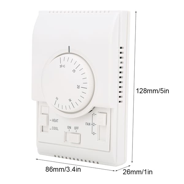 Rumtermostat AC220V Overflademonteret Temp Controller 10-30℃ til Aircondition