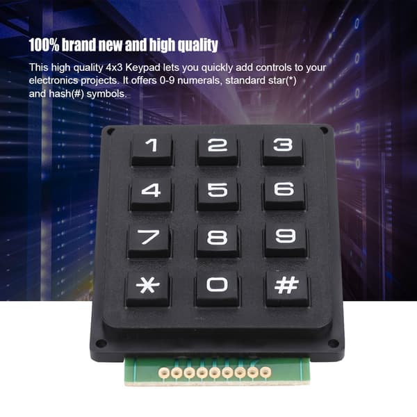 Tangentbordsmoduler med 12 tangenter 3x4 tryckknappar Externt tangentbord för MCU