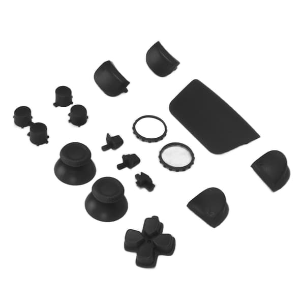 Erstatningsknapper L2 R2 Komplet knapsæt Erstatningsknap Reparationssæt til PS5 Controller Sort