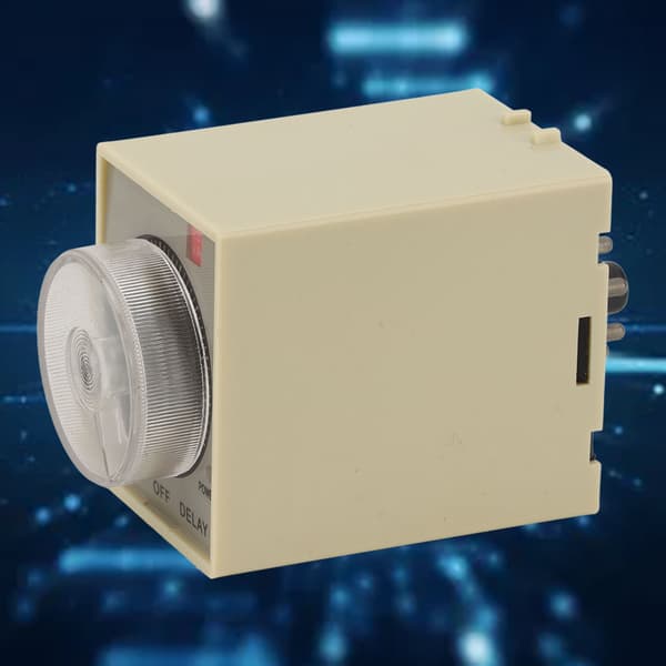 AC 200-220V ST3PF Tidsfördröjningsrelä Justerbar Timer Strömavstängningsbrytare