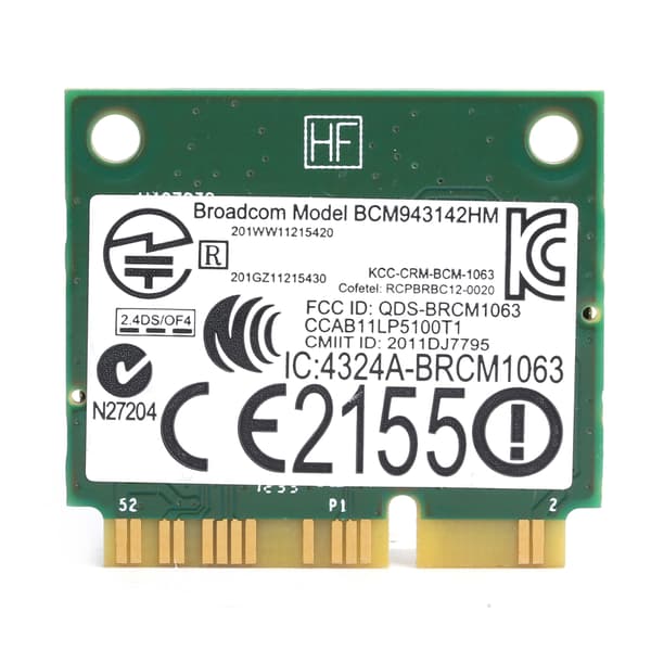 Trådløst netværkskort Mini PCI-E Wifi Bluetooth-adapter til Dell xps 2710 17tr bcm943142hm