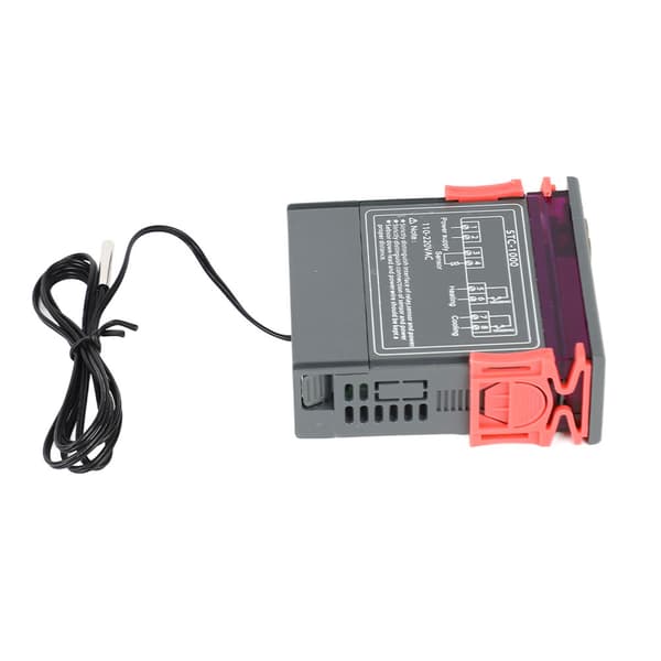 Digital Termostat Dobbelt Relæudgang Temperaturregulator 110-220VAC med NTC-sensor