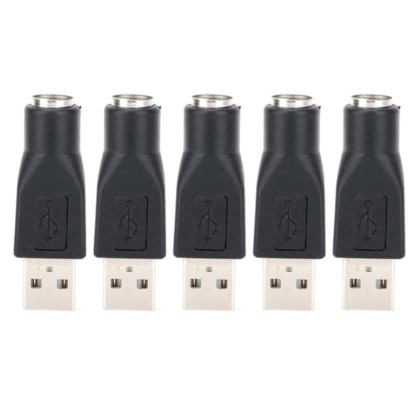 5 STK USB Han til til PS/2 Hun Adapter Konverter til Tastatur Mus med til PS/2 Interface