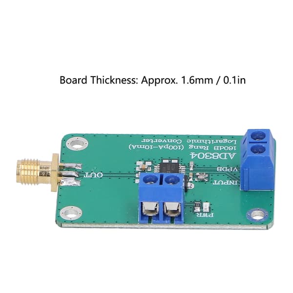 RF-effektmålermodul Logaritmisk detektor 160dB rækkevidde 100pA-10mA AD8304