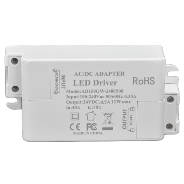 12W LED-driver lavspændings konstantstrøm LED-transformer til strip-lys