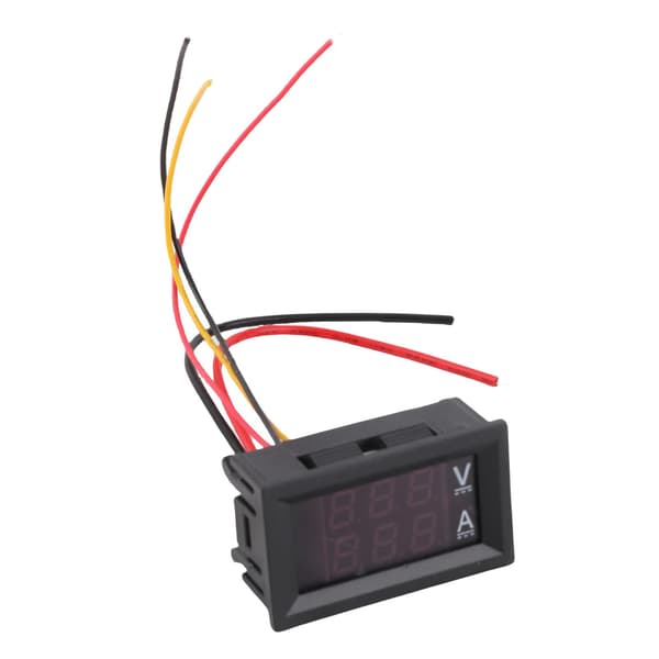 DC 0-100V 100A Digital Voltmeter Ammeter, Dobbelt LED-display, Spændings- og Strømtester Måler