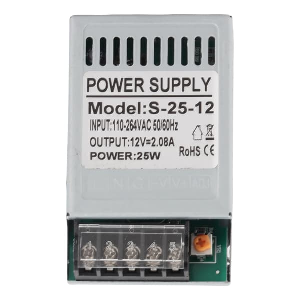 12V 25W 2.08A LED Driver Transformer til lyskasse, stripelys, CCTV-kamera