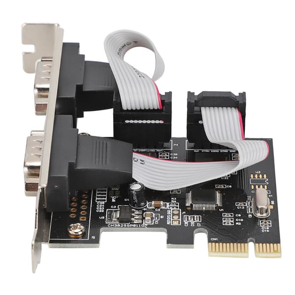 PCI-E PCI Express till dubbel seriell DB9 RS232 2-portars kontrolleradapterkort