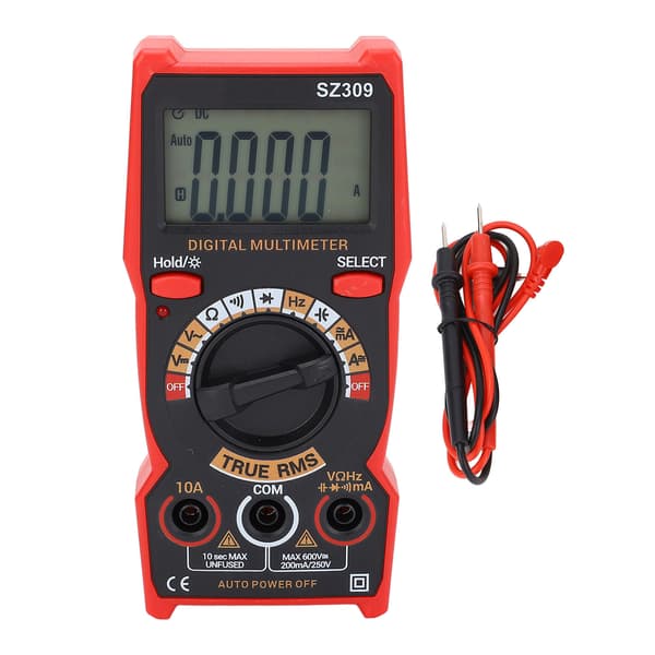 Bilbatteritestare Digital Multimeter AC DC Voltmeter Ohm Volt Ampere Mätare Smart Elverktygssats SZ309