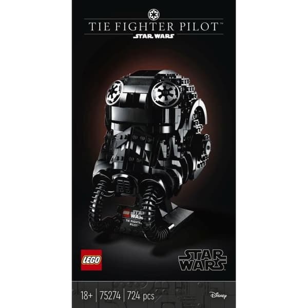 TIE Fighter pilothjelm LEGO Star Wars 75274 - Sort