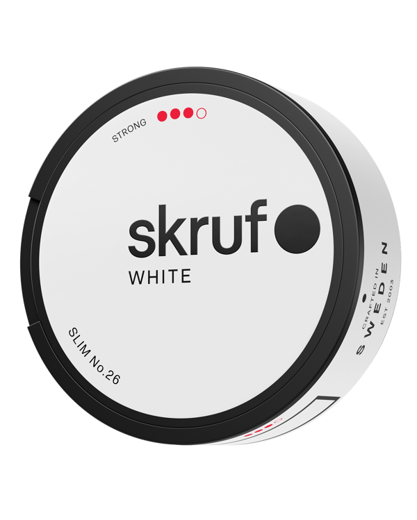 Skruf no. 26 Slim White Strong 10-pack