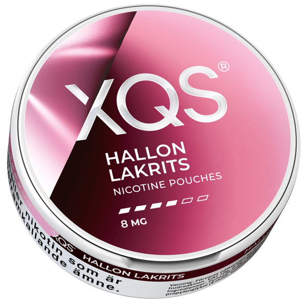 XQS Hallon Lakrits 8mg 10-pack