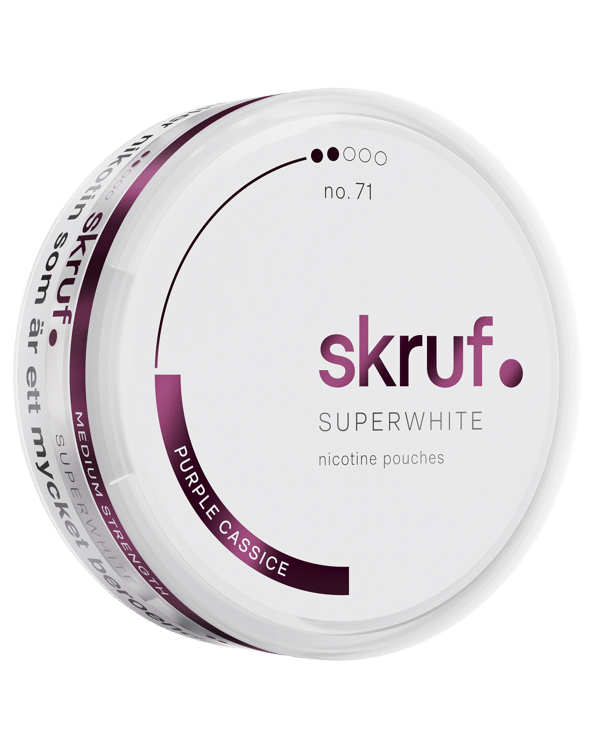 Skruf Superwhite no. 71 Purple Cassice Medium Strength 10-pack