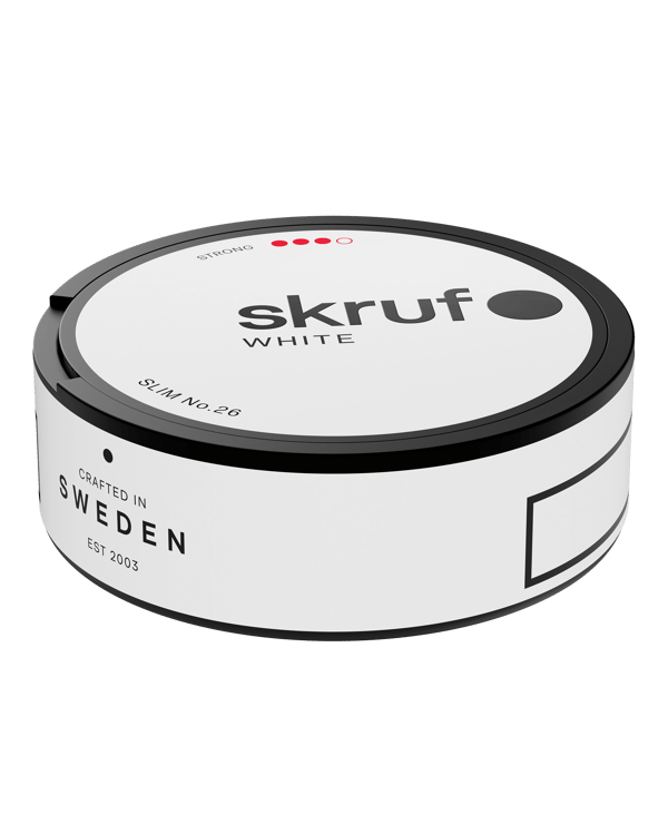 Skruf no. 26 Slim White Strong 10-pack