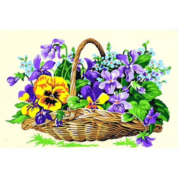 Antik duk Blomsterkorg 30x40cm