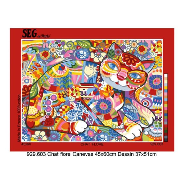 Antik duk Kattblomma 45x60cm