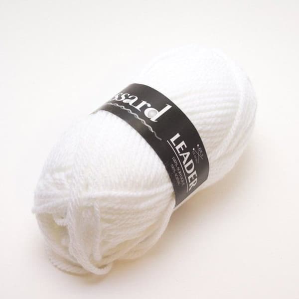 Plassard - Garnboll Leader 010 Vit