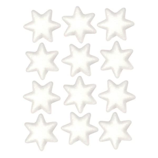 Etoile i polystyren 3,5 cm 12 stycken