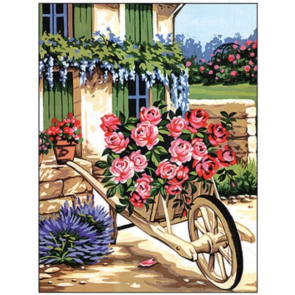 Canevas Pénélope Antique Rosenkärran 50x65cm