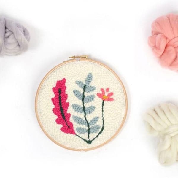 Kit Punch Needle Vegetal - GRAINE CREATIVE - Syset - Beige
