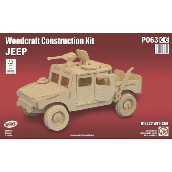 Kaj - Trämodell Jeep Bil