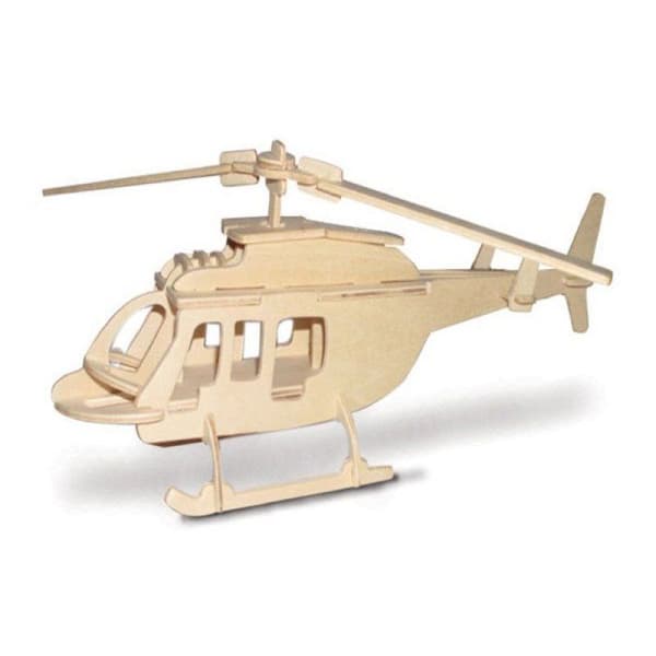 Kaj - Trämodell Helikopter (Bell 206)