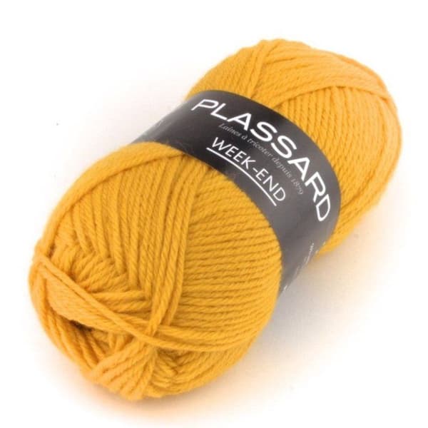 Plassard - Stickgarn Week End 0043 Senap 50% Ull