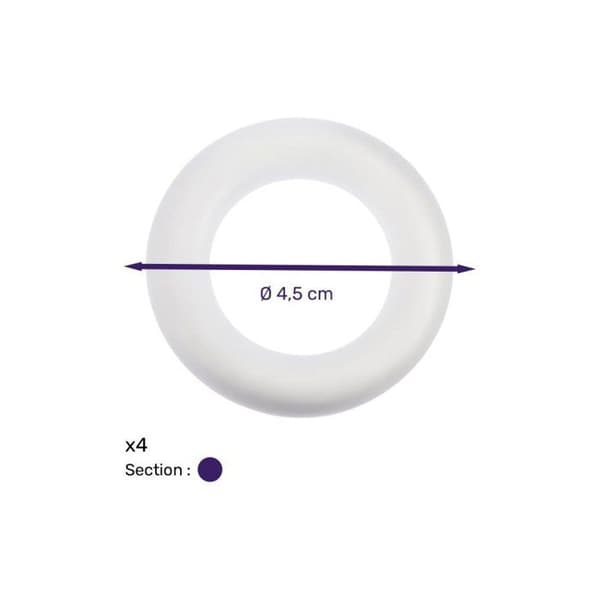 Polystyrenringar 4,5 cm 4 stycken