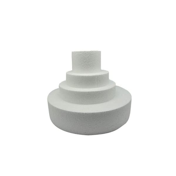 Polystyren - Tårta i polystyren Ø 30, 10 cm hög, 22 cm 4 p