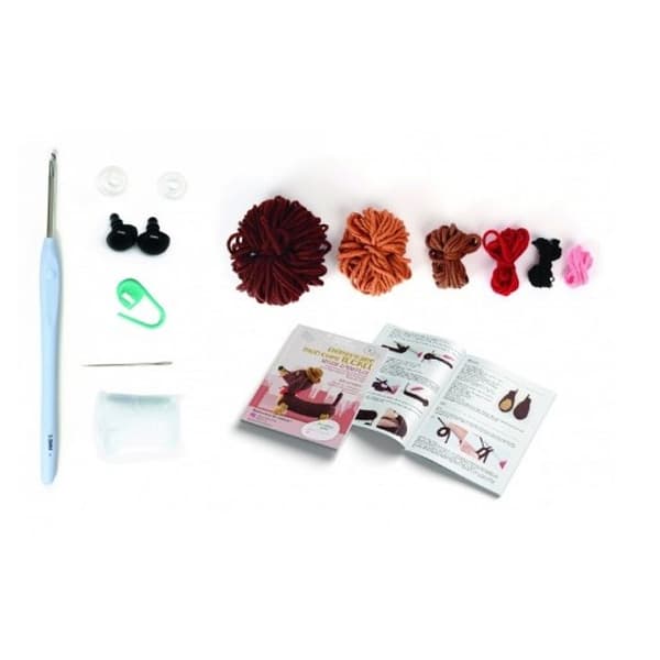 Amigurumi-kit Teckel 180mm - GRAINE CREATIVE - Sy-kit - Rosa