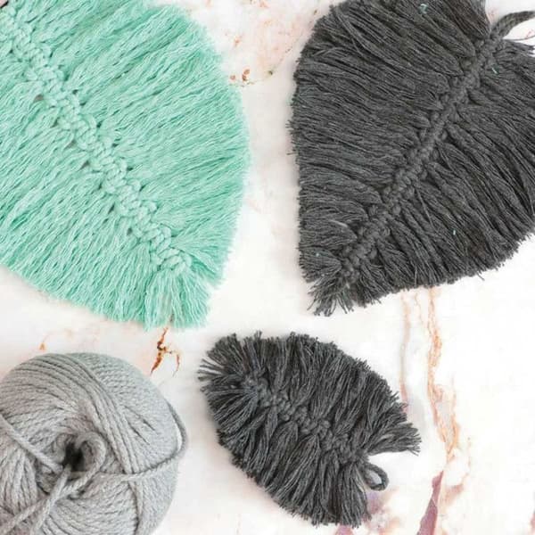 Coton för makramé ø 2,5 mm x 80 m - grå antracit