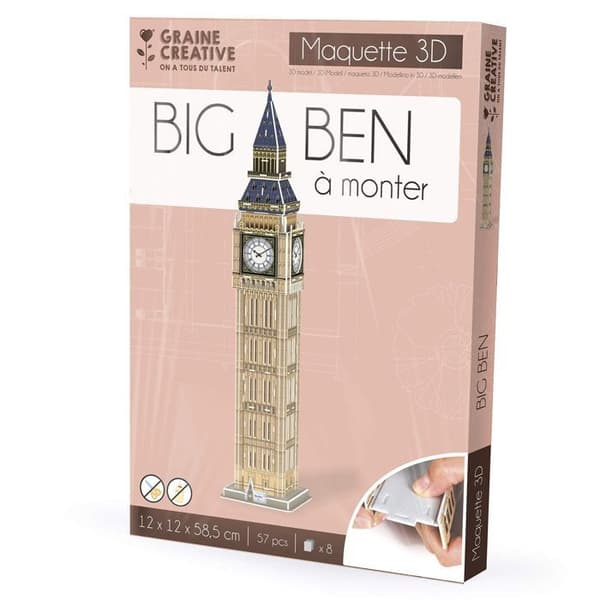 3D-pusselmodell Big Ben - Seed Creative Vi har alla talang