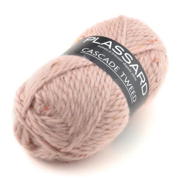 Plassard - Cascade Tweed 30 Ljusrosa Garnboll