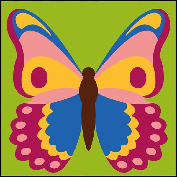 Kit Canevas Soudan Papillon 20x20 cm