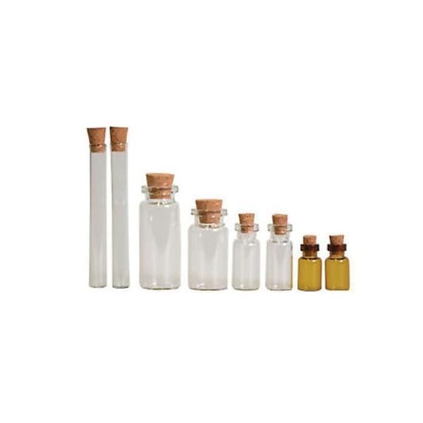 Kit med 8 glasflaskor