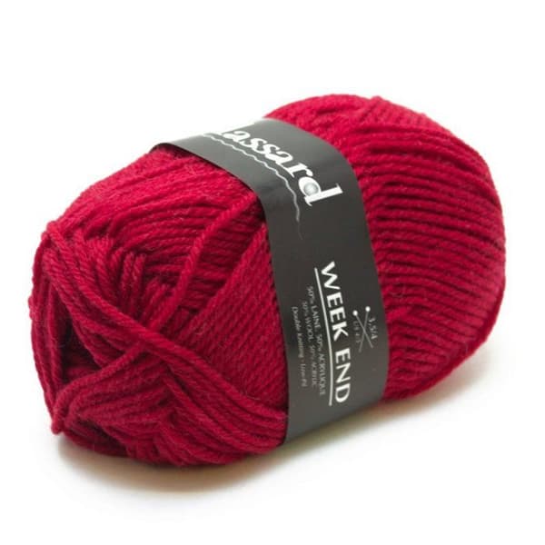 Plassard - Helgstickgarn 1255 Röd 50% Ull