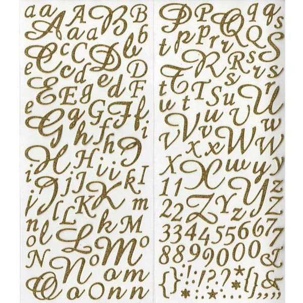 GLITTERSTICKER ALFABET - 177 BITAR