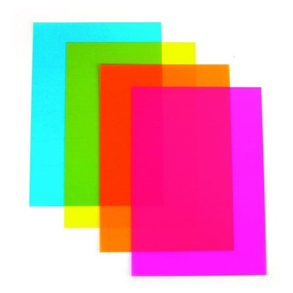 Graine Créative - Plastisk galen A4 Fluo 4 ark