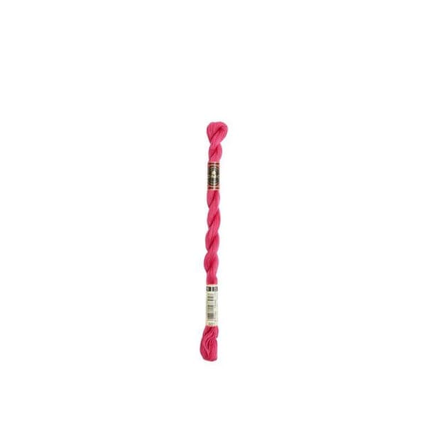 Perlängd av bomull - DMC - Liten N8 - Rosa (nr 601) - 25 m - 100% bomull