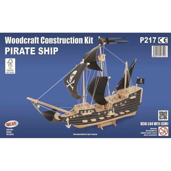 Kaj - Trämodell Piratskepp