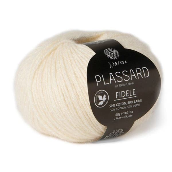 Plassard - Klassisk ull Fidèle Off-white (02)