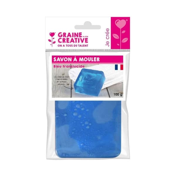 Graine Créative - Tvål 100 g Genomskinlig blå