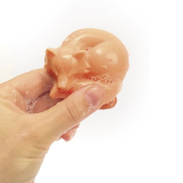 Mini tvålform sovande räv
