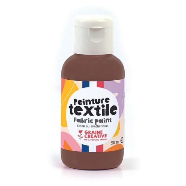 Textilfärg 50 ml - choklad