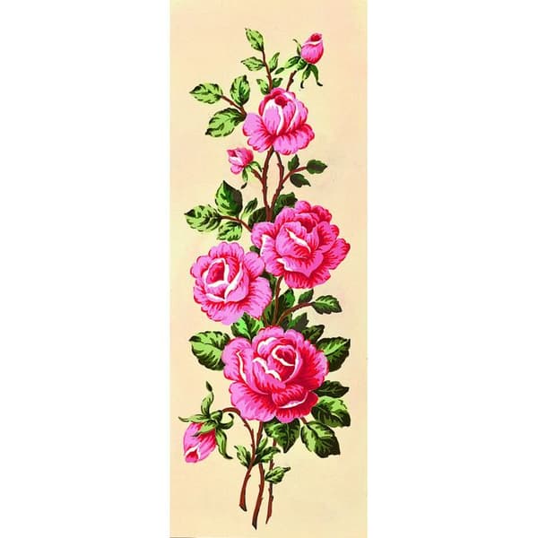 Canevas antikt Rosor rosor 25x60cm