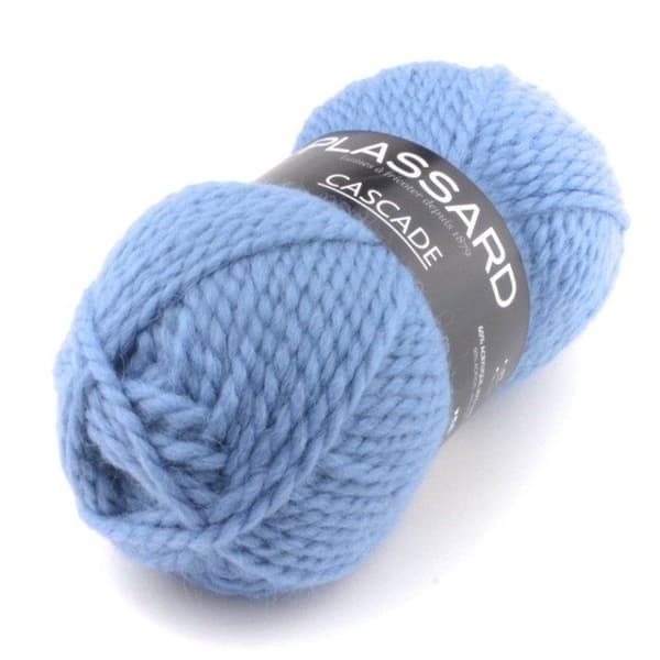 Plassard - Cascade 22 Garnboll Blå Mellan