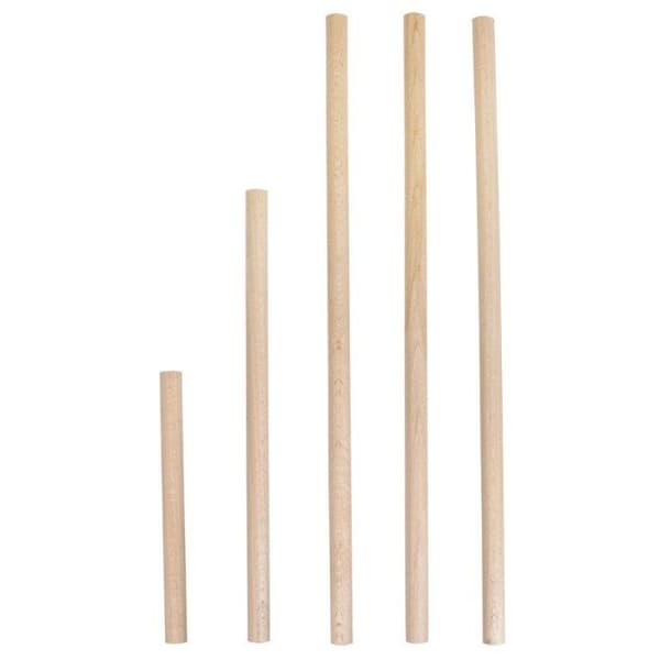 Runda bokstavar, FSC100%, 15mm diff. längder 18-40cm, 5st