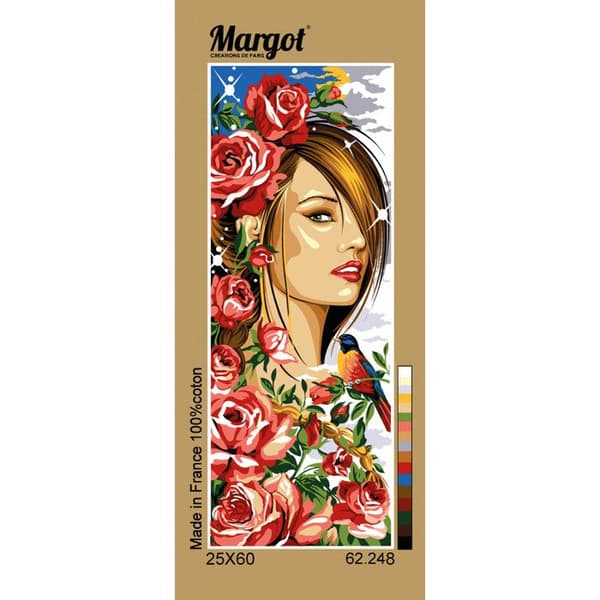Canevas Pénélope Antik Dröm rosa 25x60cm