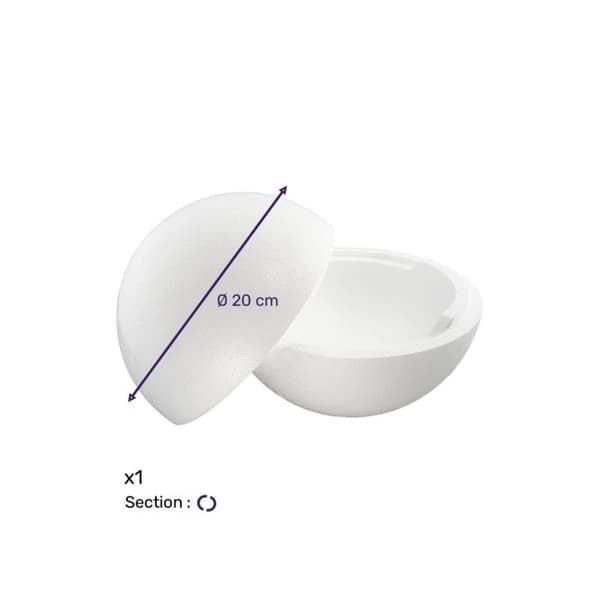 Polystyreneboll - POLYSTYREN - 20 cm - Vit - Barn - Unisex