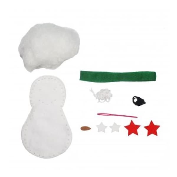 Syrgkits - Sodertex - Snögubbe - Filttyg 2mm - 12x7cm - Mix - 3 år och äldre